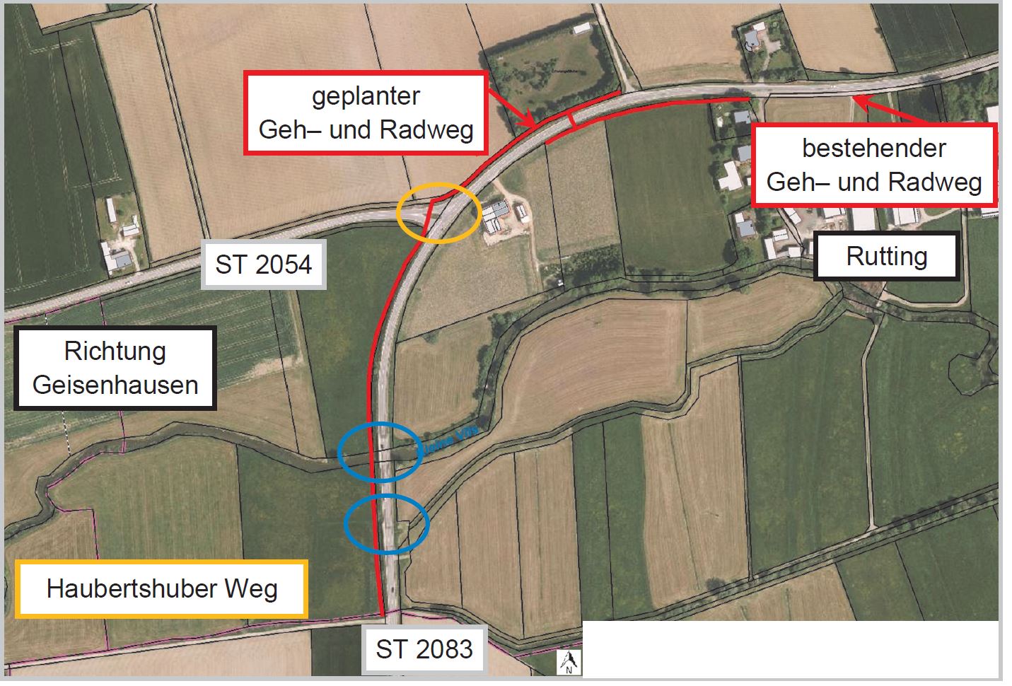 Geh- und Radweg Rutting-Lichtenhaag